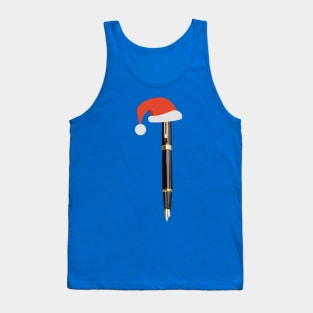 Pen wearing Santa cap! | Merry Christmas | Santa Claus Tank Top